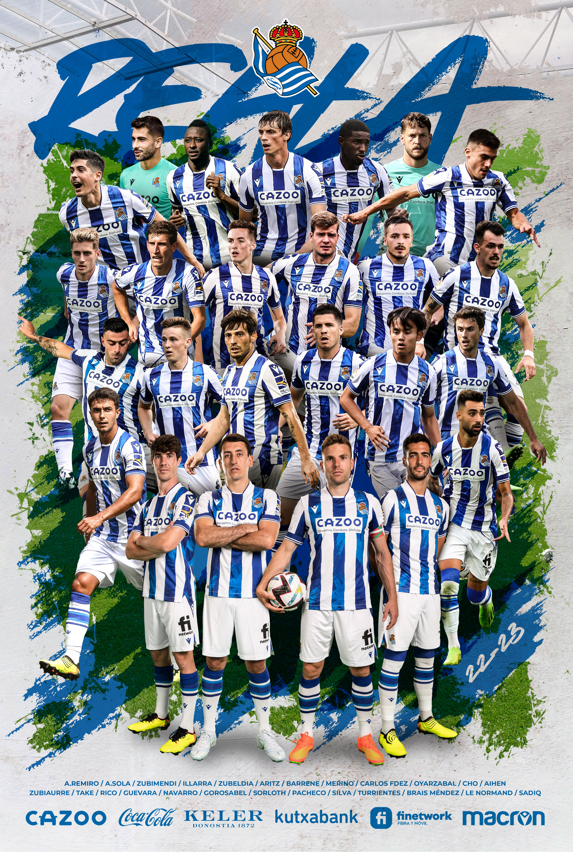 Plantilla de la real sociedad 2023